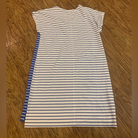 Vineyard Vines V-Neck Mixed Stripe Dress Blue White NWOT Size Small Womens - Picture 3 of 7